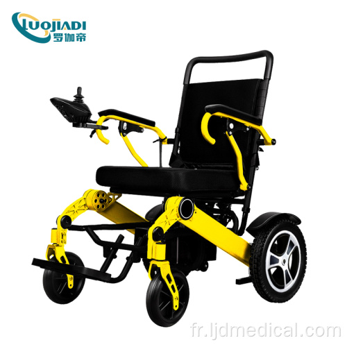 fauteuil roulant électrique léger de voyage en plein air